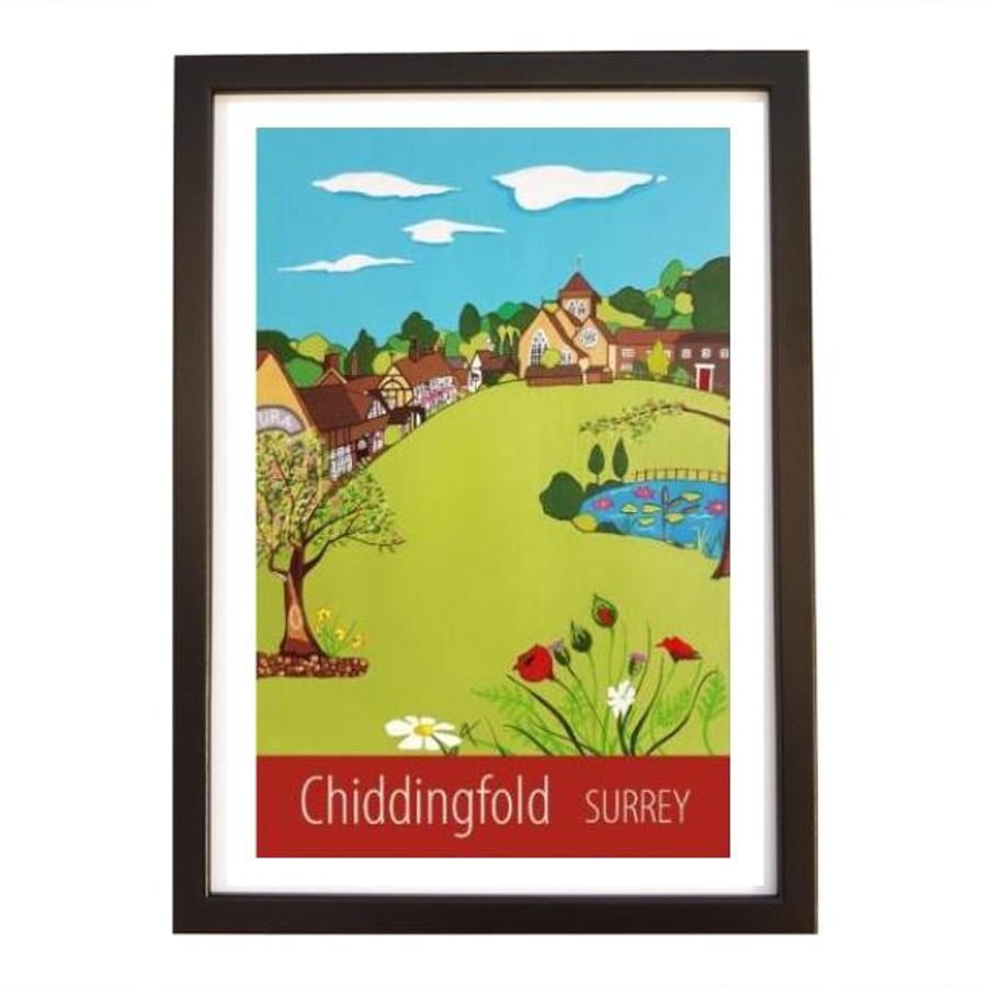 Chiddingfold print black frame