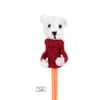 Polar bear pencil topper, Pablo, Handmade by Lily Lily Handmade