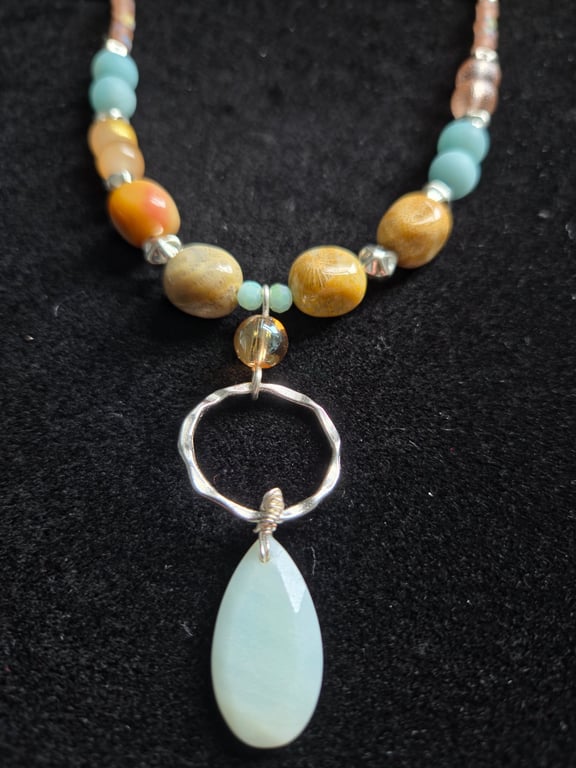 Ancient Earth Fossil Coral Necklace