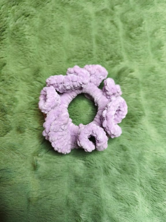 Parma Violet Small Scrunchies Hair Tie