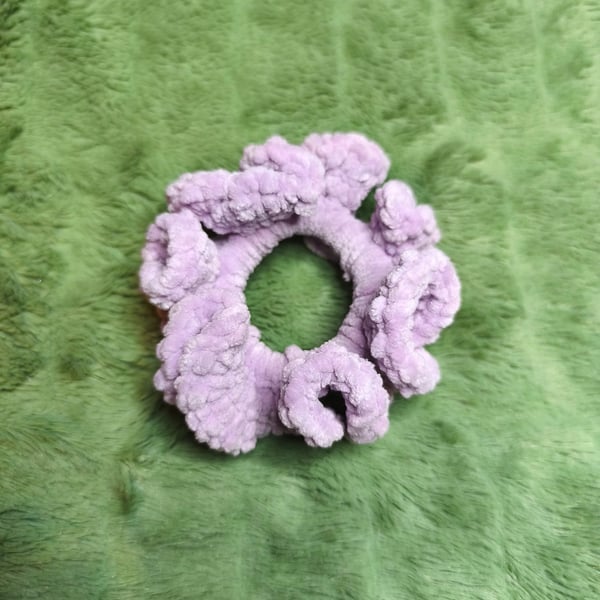 Parma Violet Small Scrunchies Hair Tie