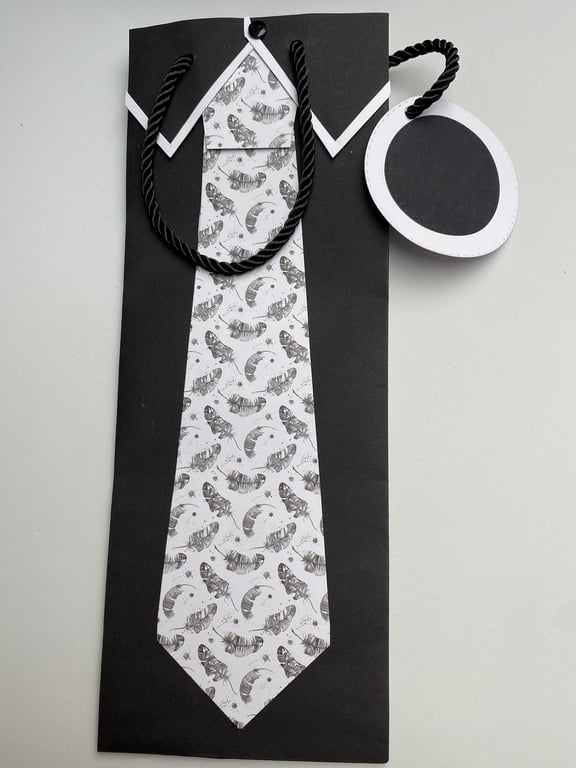 Paper Bottle Bag with Tie