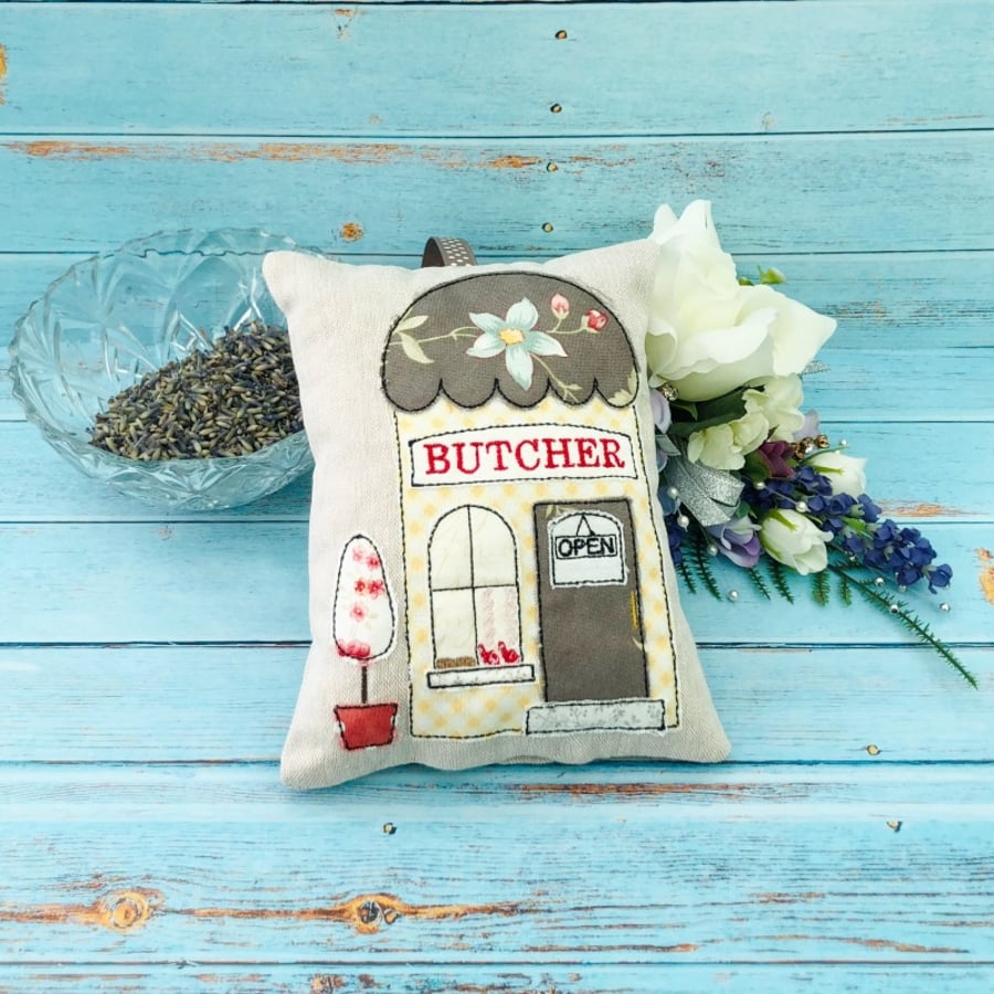  Butchers Shop Linen Lavender Bag 