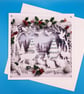 Christmas Card, Handmade, Large, Parents, Husband, Wife, Sister, Brother