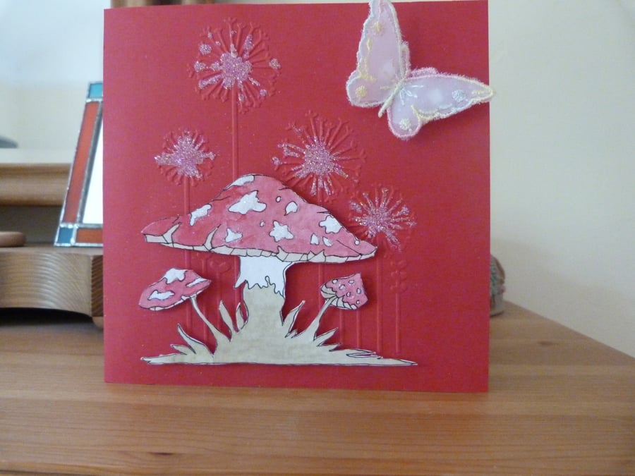 Mystical Mushroom Card