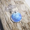 Sterling Silver and Titanium 'Sea View' Disc Pendant Necklace (3) - UK Free Post