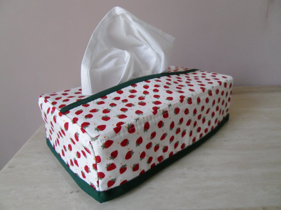 Handmade Fabric Tissue Box Cover