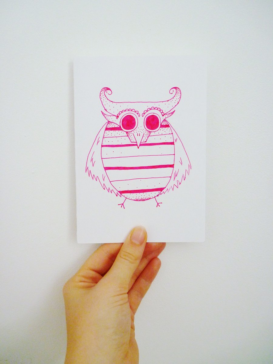 Free Postage - Owl Cards