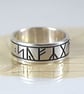 Silver Rune Ring Custom Viking Name Ring - Image 6