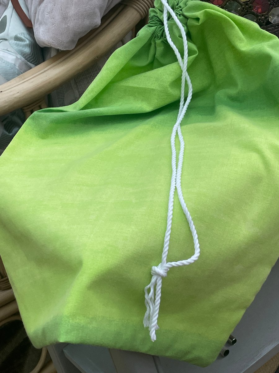 Large cloth gift bag with drawstring top