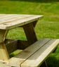 Childrens Wooden Outdoor DanDan Picnic Bench - Image 4