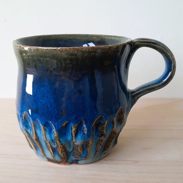 Floating Blue Mug