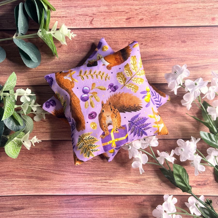 Purple Squirrel Handwarmers Lavender Scented Handwarmers, Winter pattern, warm h