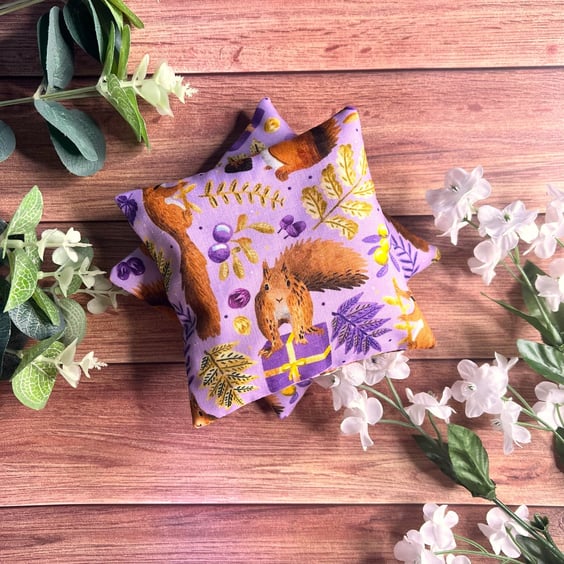 Purple Squirrel Handwarmers Lavender Scented Handwarmers, Winter pattern, warm h