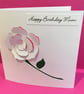 Birthday Card - Rose - Image 2