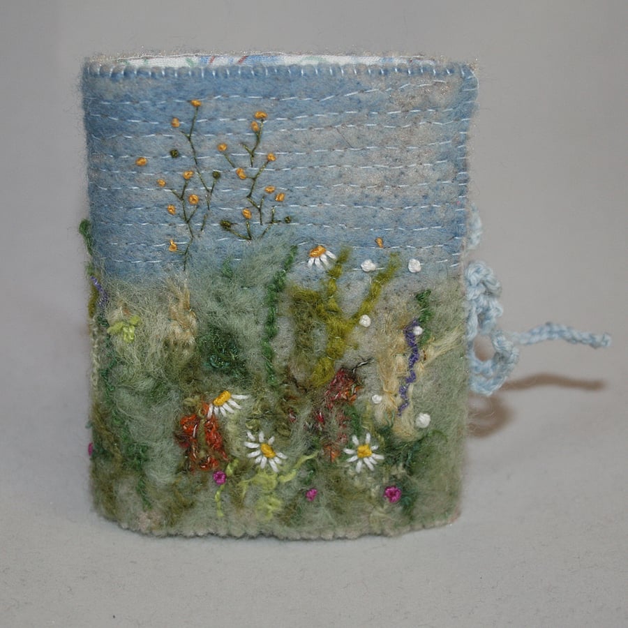 Meadow Needlecase - Embroidered and Felted Needlebook