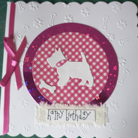 Westie birthday card