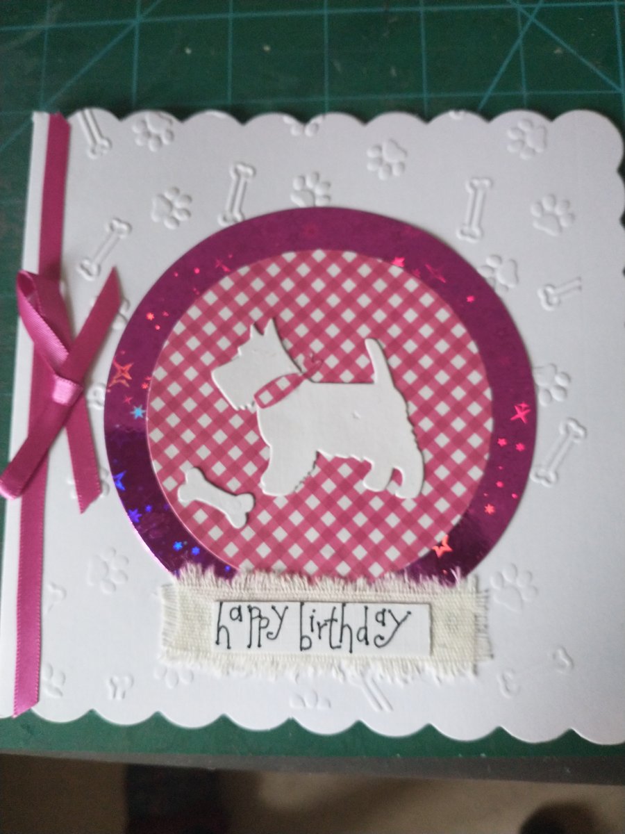 Westie birthday card