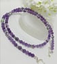 Amethyst and Rain Flower Agate Necklace - Image 4
