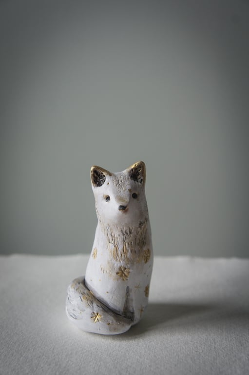 Arctic Fox Sculpture