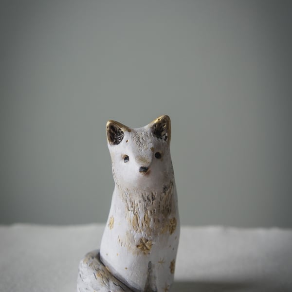 Arctic Fox Sculpture