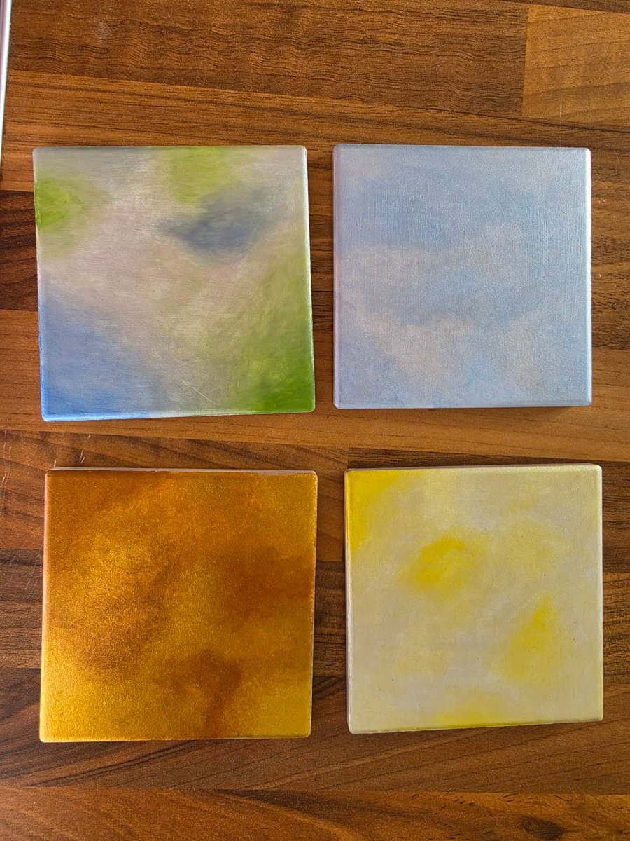 Four Seasons Handmade Coaster Set – Spring, Summer, Autumn & Winter