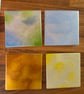 Four Seasons Handmade Coaster Set – Spring, Summer, Autumn & Winter