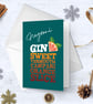 Set of 6 Cocktail Themed Christmas Cards - Image 5