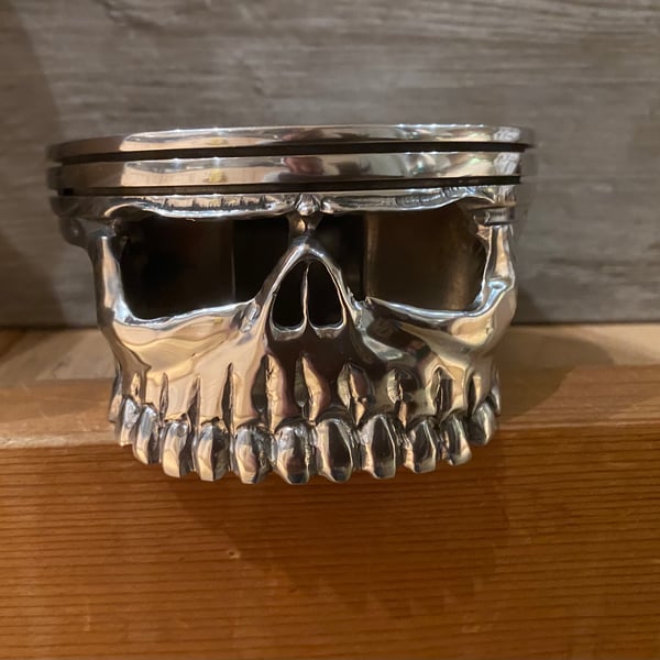 An Original Jeep Piston skull 