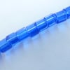 blue glass cube beads
