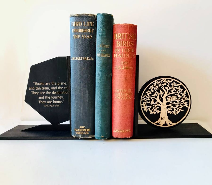 Personalised Bookends With Tree And Owls
