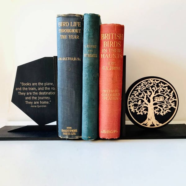 Personalised Bookends With Tree And Owls