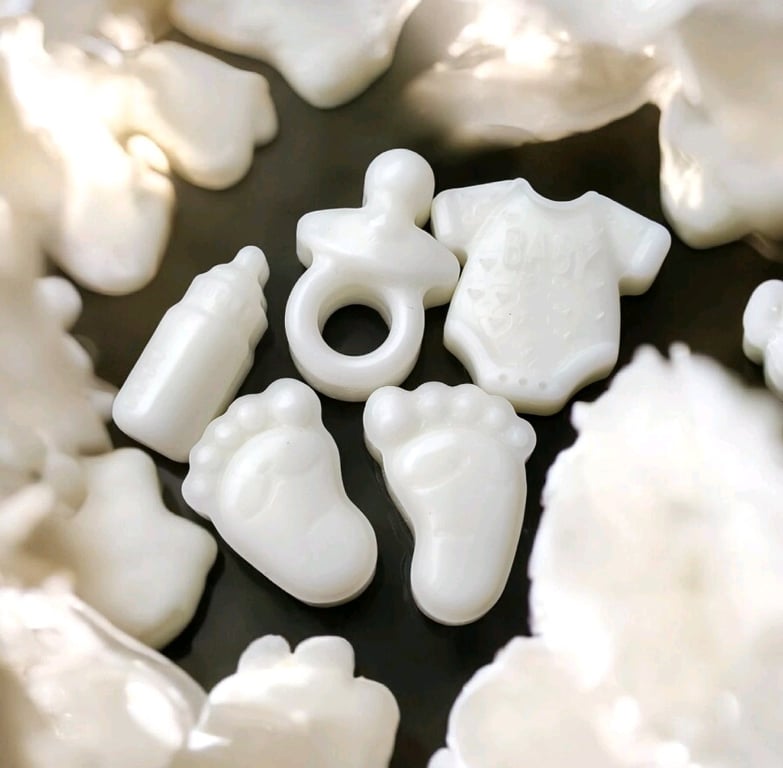 Handmade wax melts Assorted Baby Shaped melts 4 packs Highly Scented 