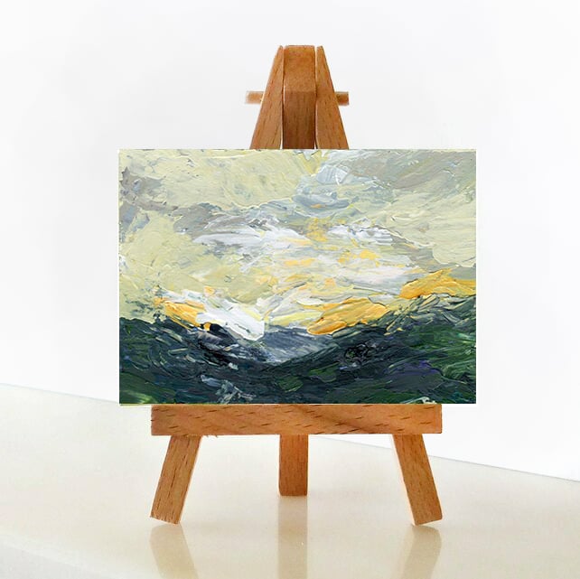 'Abstract V’ - ACEO Original Acrylic Painting