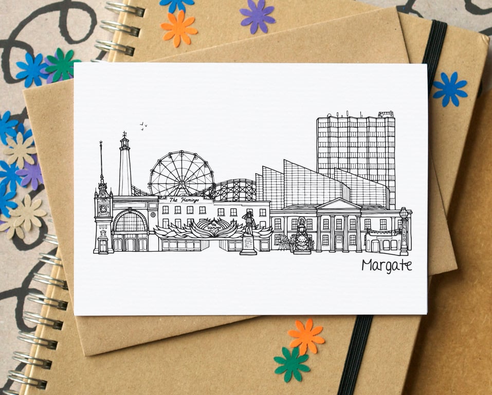 Margate Skyline Greetings Card