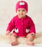 Knitting Pattern for Baby Sheep Cardigan and Hat for Boy or Girl.  Digital