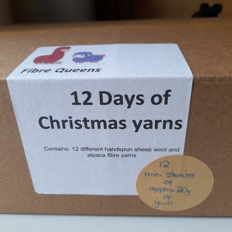 12 Days of Christmas yarn box