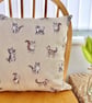 Feature Cushion with Pad: Cats design 17" (43cm), Handmade Throw Pillow - Image 2