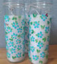 Hand Painted Forget-me-Not Candle - Image 2