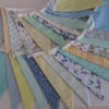 Special order for Pamela, bunting 1x 12 flags plus 1x14flags lemon, mint, blues