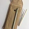 Crochet hook pouch, Pencil case, craft storage