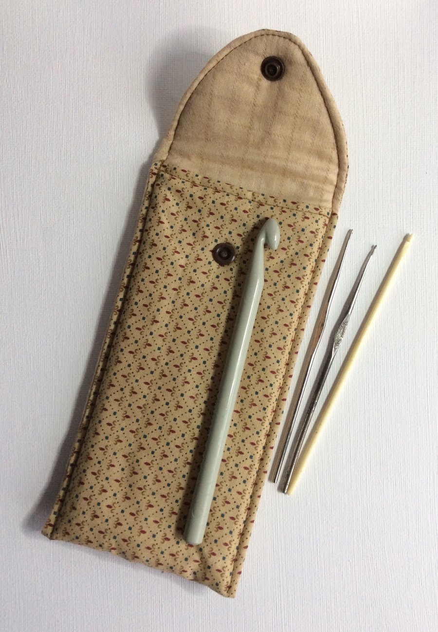 Crochet hook pouch, Pencil case, craft storage