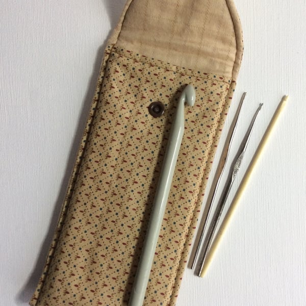 Crochet hook pouch, Pencil case, craft storage