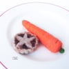 Carrot and Mince Pie decorations by Lily Lily Handmade 