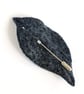 Felted leaf brooch : blues - Image 5