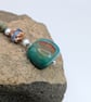 Artisan Teal Agate Dizi Agate & African Turqoise Earth  Drop Earrings  - Image 9