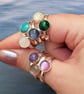 Minimalist Bloodstone ring. 925 sterling silver. March birthstone ring - Image 7
