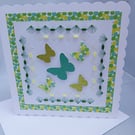 Card, Any Occasion, Butterflies and Beads