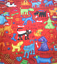 Baby Apron with Colourful Cats & Dogs - Image 4