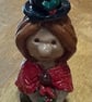Celyn – Handmade Welsh Christmas Lady Ceramic Figurine